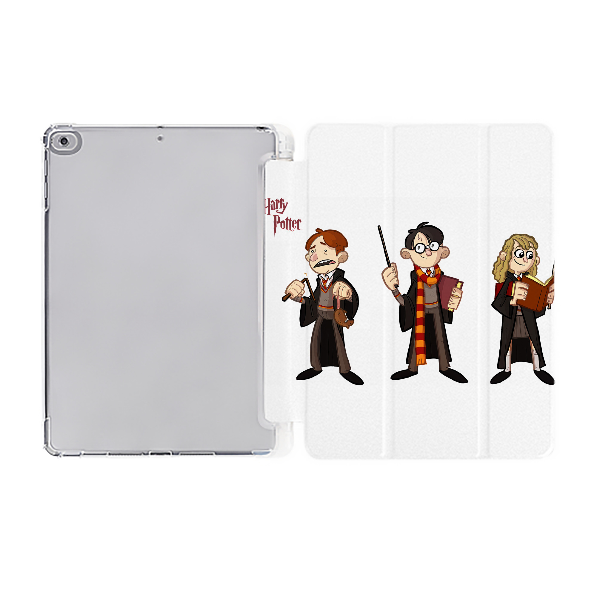 （画像用） Harry Potter ハリー・ポッターシリーズ IPad ケース ペン収納付き 三つ折りスタンド PUレザー×シリコン 対応機種9.5/10.5/10.9インチ